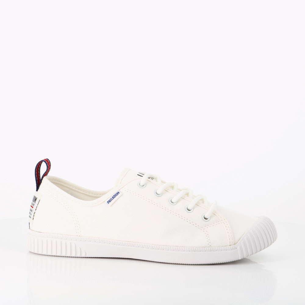 Nice Shoes Palladium palladium easy lace canvas star white blanc
