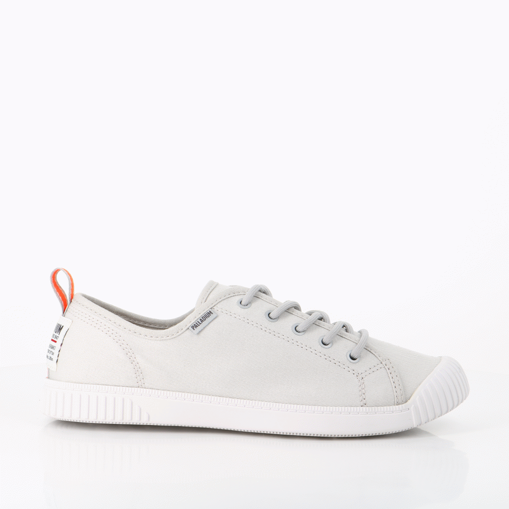 Nice Shoes Palladium palladium easy lace canvas vapor gris - Main Image