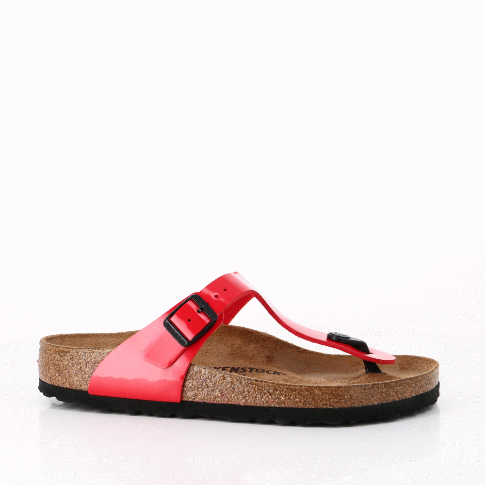 Birkenstock femme on sale rouge vernis