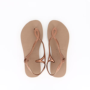 LES TROPEZIENNES MONACO TAN OR HAVAIANAS LUNA ROSE GOLD ROSE GOLD:ROSE