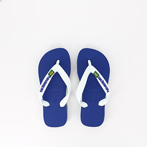 HAVAIANAS ORIGINE YACHT II MILITARY GREEN HAVAIANAS ENFANT BRASIL LOGO MARINE BLUE:BLEU