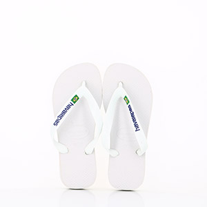 HAVAIANAS ENFANT TOP CAMU GREEN HAVAIANAS ENFANT BRASIL LOGO WHITE:BLANC