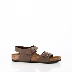 BIRKENSTOCK ARIZONA CUIR DARK BROWN BIRKENSTOCK ENFANT NEW YORK MOCHA:MARRON