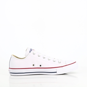 LES TROPEZIENNES OLEM TAUPE CONVERSE CHUCK TAYLOR ALL STAR OX CUIR :BLANC