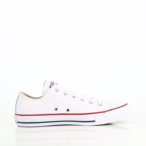 LES TROPEZIENNES CEINTURE PERFORE NOIR CONVERSE CHUCK TAYLOR ALL STAR OX CUIR BLANC:BLANC