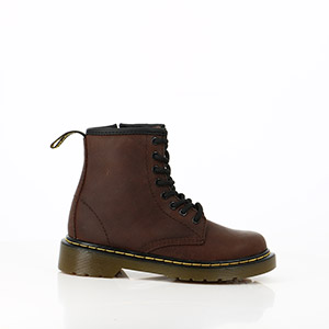 BIRKENSTOCK ARIZONA SFB CUIR IRON DR MARTENS ENFANT DELANEY DARK DARK BROWN:MARRON