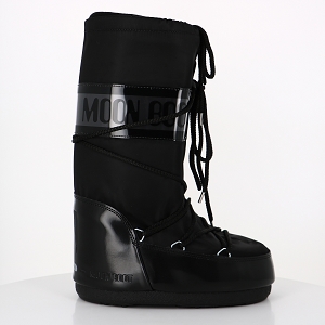 LES TROPEZIENNES BOB ZEBRE MOON BOOT GLANCE BLACK:NOIR