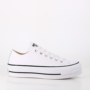 NAPAPIJRI NP0A4HKR NAVY GREY CONVERSE CHUCK TAYLOR ALL STAR LIFT CLEAN LEATHER LOW WHITE BLACK WHIITE:BLANC