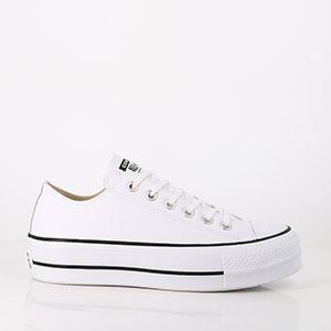 BOMBERS MEN HOUSTON BLACK CONVERSE CHUCK TAYLOR ALL STAR LIFT CLEAN LEATHER LOW WHITE BLACK WHIITE:BLANC