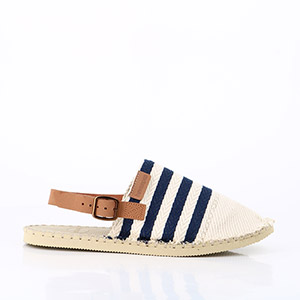 LES TROPEZIENNES HALLYN NOIR SERPENT HAVAIANAS ORIGINE MULE STRAP NAVY SAND:BLEU