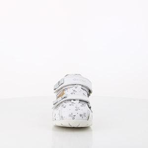 Nice Shoes Geox geox bebe kaytan white silver argent