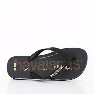 HAVAIANAS HAVAIANAS TOP LOGOMANIA BLACK BLACK WHITE<br>NOIR