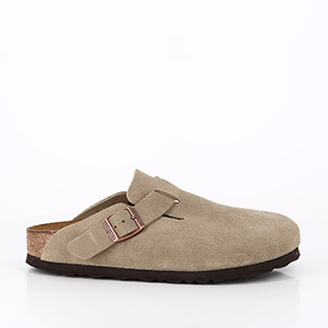 BIRKENSTOCK BIRKENSTOCK BOSTON SFB CUIR SUEDE TAUPE<br>MARRON