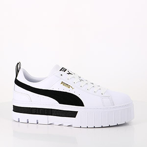 MEDUSE ENFANT SKIPPY JAUNE BLANC PUMA BASKETS MAYZE LTH PUMA WHITE PUMA BLACK:BLANC