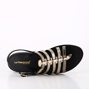 HAVAIANAS SLIDE CLASSIC BLACK LES TROPEZIENNES HERIBLAK NOIR OR:NOIR