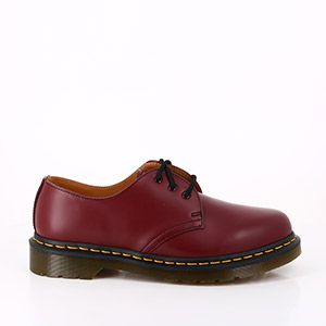 SCHMOOVE BUMP DERBY SUEDE PRINT  DR MARTENS 1461 SMOOTH CHERRY RED:ROUGE