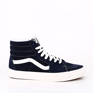 VANS SK8HI STACKED WHITE VANS SK8 HI PIG SUEDE PARISIAN NIGHT SNOW WHITE:BLEU