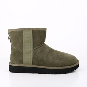 LES TROPEZIENNES BONGO NOIR MULTI UGG CLASSIC MINI SIDE LOGO BOTTES BURNT OLIVE