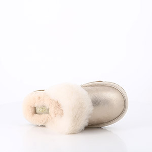 ARMISTICE FOX DERBY W GLINT GOATSUEDE ACIER KIWI UGG ENFANT COZY II METALLIC CHAUSSONS GOLD
