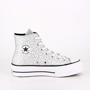 Nice Shoes  Converse converse chuck taylor all star authentic glam a  plateforme argent noir blanc argent