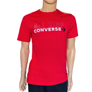 LES TROPEZIENNES HILITRES NOIR MULTI CONVERSE TEESHIRT ALL STAR RED:ROUGE