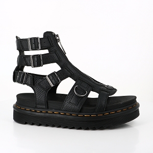 VANS AUTHENTIC LANGUID LAVANDE DR MARTENS SANDALES MONTANTES OLSON MILLED NAPPA EN CUIR À BRIDES ET ZIP BLACK:NOIR