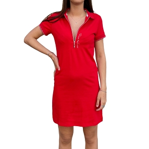 LES TROPEZIENNES HADAMIA LEOPARD LES TROPEZIENNES MELODY ROUGE ROBE