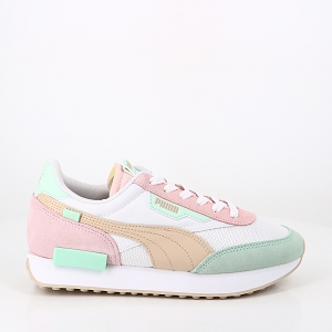 PUMA RSX SUEDE BLACK ALPINSNOW PUMA FUTURE RIDER SOFT WHITE ROSE DUST:MULTICOULEUR