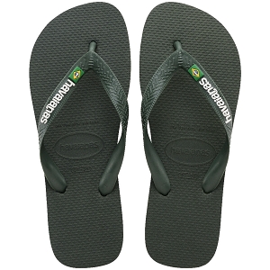 HAVAIANAS HAVAIANAS BRASIL LOGO GREEN OLIVE GREEN OLIVE<br>