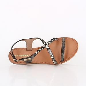HAVAIANAS ESPADRILLE MULE ECO BEIGE LES TROPEZIENNES HANANO NOIR MULTI:NOIR