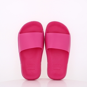 LES TROPEZIENNES SADDIE BEIGE HAVAIANAS SLIDE CLASSIC PINK:ROSE