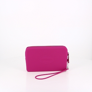 LE TEMPS DES CERISES CITY H19 LEO WHITE HAVAIANAS MINI BAG LOGO FUCHSIA:ROSE
