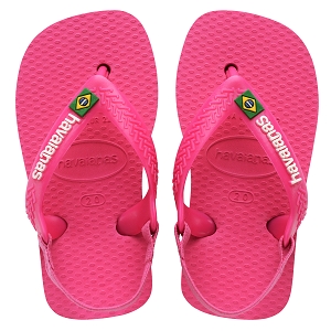 HAVAIANAS HAVAIANAS BABY BRASIL LOGO II PINK FLUX WHITE<br>