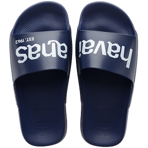 HAVAIANAS HAVAIANAS SLIDE CLASSIC LOGOMANIA NAVY BLUE NAVY BLUE<br>