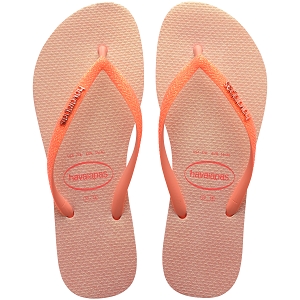 KDOPA KS BOWIE BLEU FONCE HAVAIANAS SLIM GLITTER IRIDESCENT PEACH ROSE