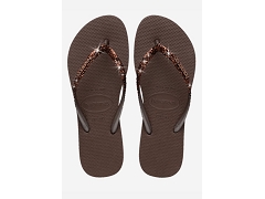 HAVAIANAS HAVAIANAS SLIM GLITTER DARK BROWN<br>