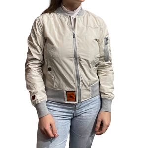 PUMA DOUBLECOURT WHITE BOMBERS MA1 WOMEN CREME:BLANC