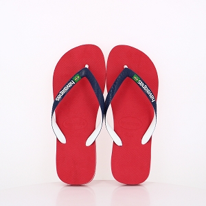 FITFLOP LULU ARGENT HAVAIANAS BRASIL MIX RUBY RED:ROUGE