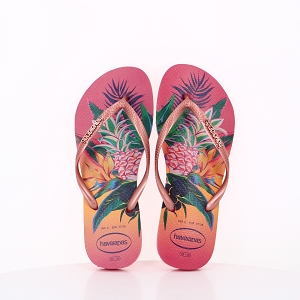 BIRKENSTOCK SOCQUETTES SPORT COTON BIO BLACK HAVAIANAS SLIM TROPICAL PINK PORCELAIN:ROSE