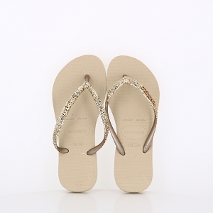 Havaianas chaussures havaianas enfant slim glitter ii sand grey or9021801_1