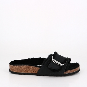 NAPAPIJRI NP0A4HKR WHITE NAVY BIRKENSTOCK MADRID SHEARLING BLACK:NOIR