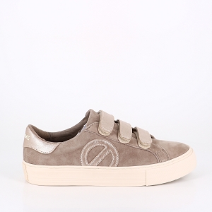LES TROPEZIENNES HARRY OR MULTI NO NAME ARCADE STRAPS SIDE G SUEDE CRISTY TAUPE BEIGE:TAUPE