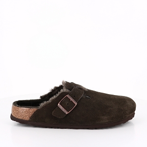 LES TROPEZIENNES RUBIE NOIR POLO BIRKENSTOCK BOSTON SHEARLING MOCCA:MARRON