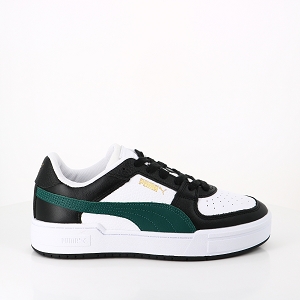 MOON BOOT ENFANT JR GIRLS.UNIVERSE WP SILVER BLACK PUMA CA PRO WHITE VARSITY GREEN:NOIR
