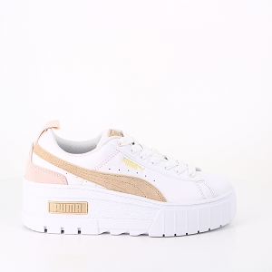 LES TROPEZIENNES TAILLADES MULTICOLOR PUMA MAYZE WEDGE PASTEL BLANC LIGHT SAND:BLANC