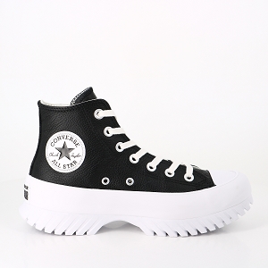 LES TROPEZIENNES HAKEN TAN CONVERSE LUGGED 2.0 HI CUIR NOIR:NOIR