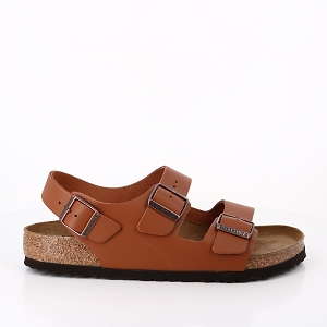 HAVAIANAS TOP LOGOMANIA NAVY BLUE BIRKENSTOCK MILANO GINGER BROWN:MARRON