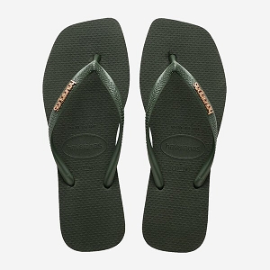 MOON BOOT ENFANT JR BOY MID WP BLACK CASTLEROCK HAVAIANAS SLIM SQUARE LOGO METALLIC GREEN OLIVE