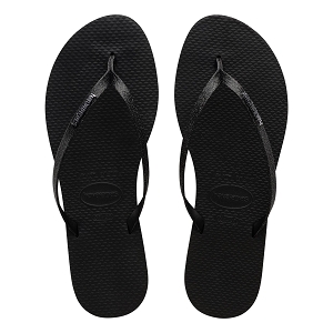 LES TROPEZIENNES BELIE TAN HAVAIANAS YOU GLITTER BLACK