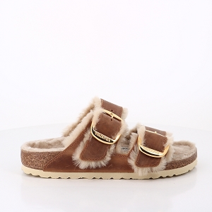 CONVERSE CHUCK TAYLOR ALL STAR LUGGED HI BIRKENSTOCK ARIZONA BB SHEARLING COGNAC:MARRON